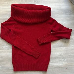 Ralph Lauren Bold Red Cowl Neck Sweater